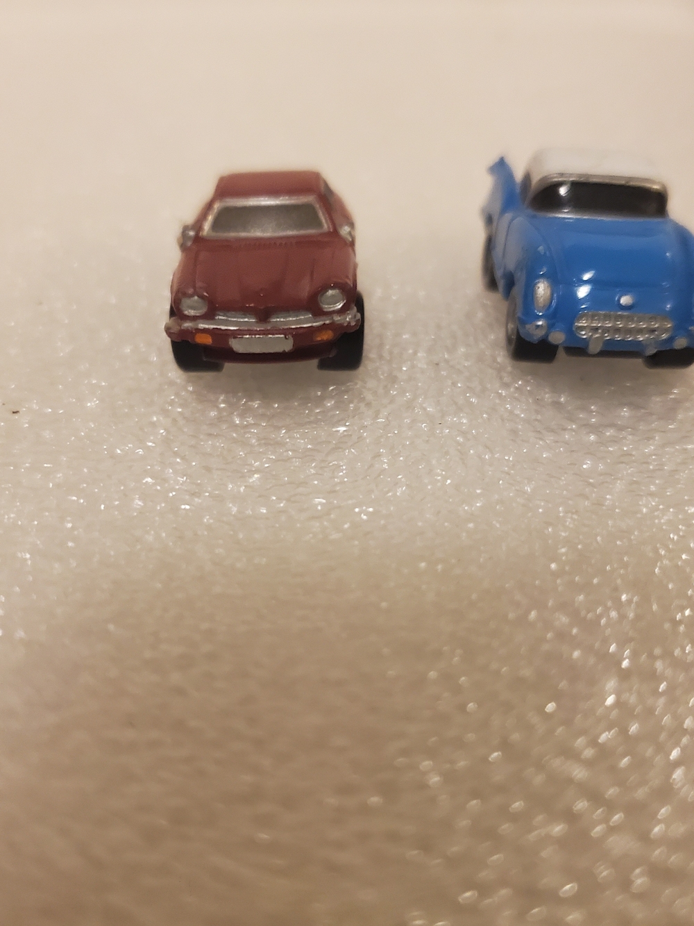 Vintage Galoob Micro Machines Jaguar XJS & Chevy Corvette Toy Cars Great Cond